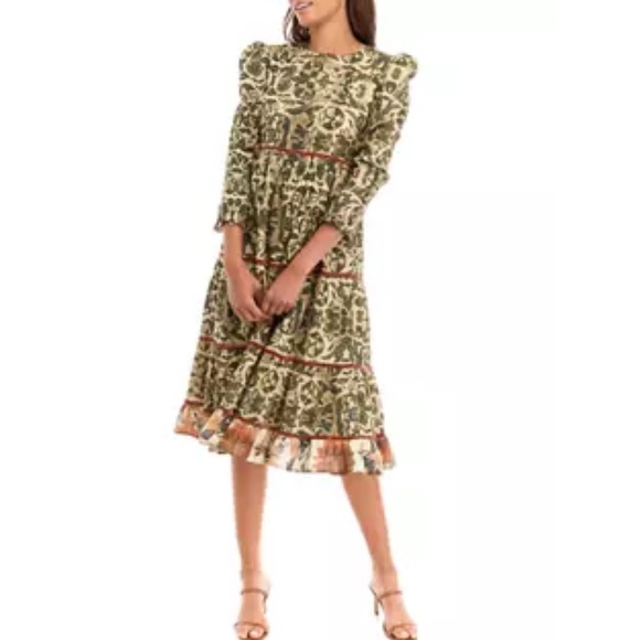Ro's Garden
Women's‎ Robin Printed Midi Dress size medium NWT - Picture 1 of 6